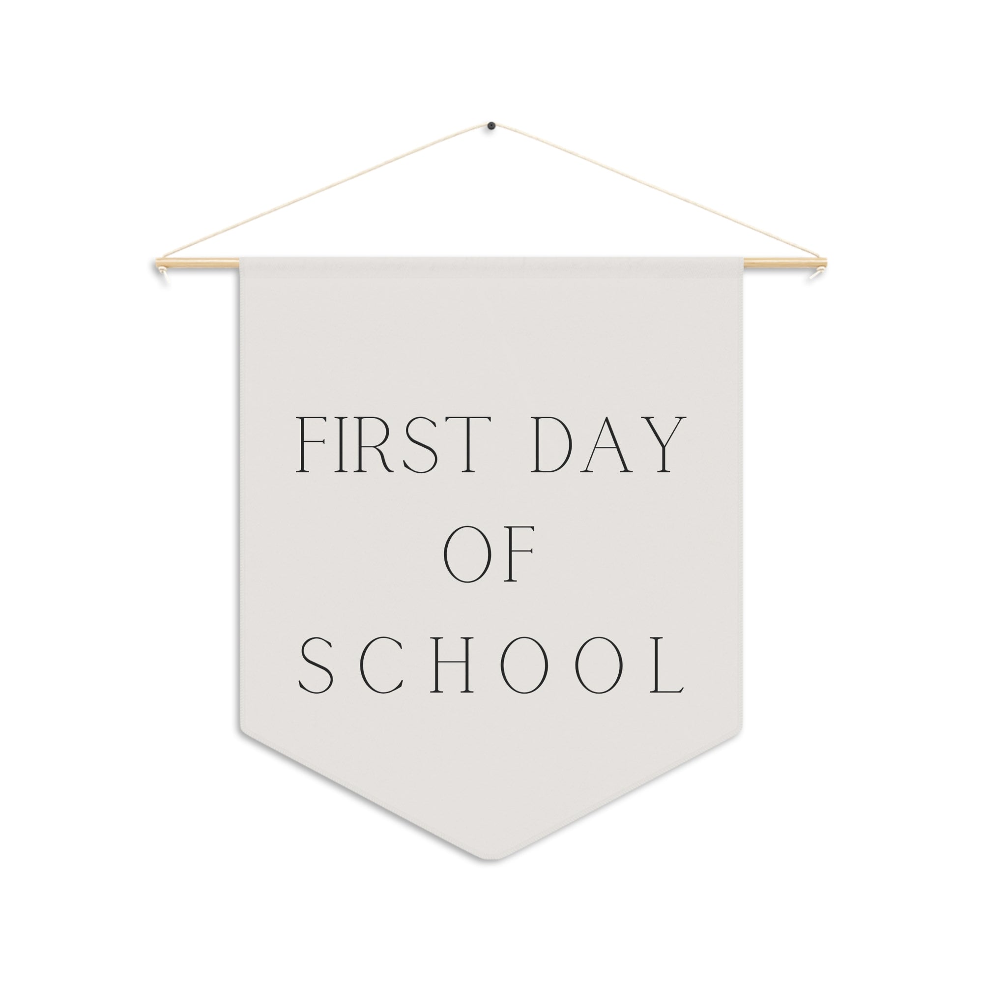 Simple First Day of School Pennant