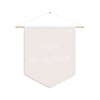 Orange Script Happy Thanksgiving Pennant