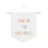 Pastel Rainbow Back to School Pennant